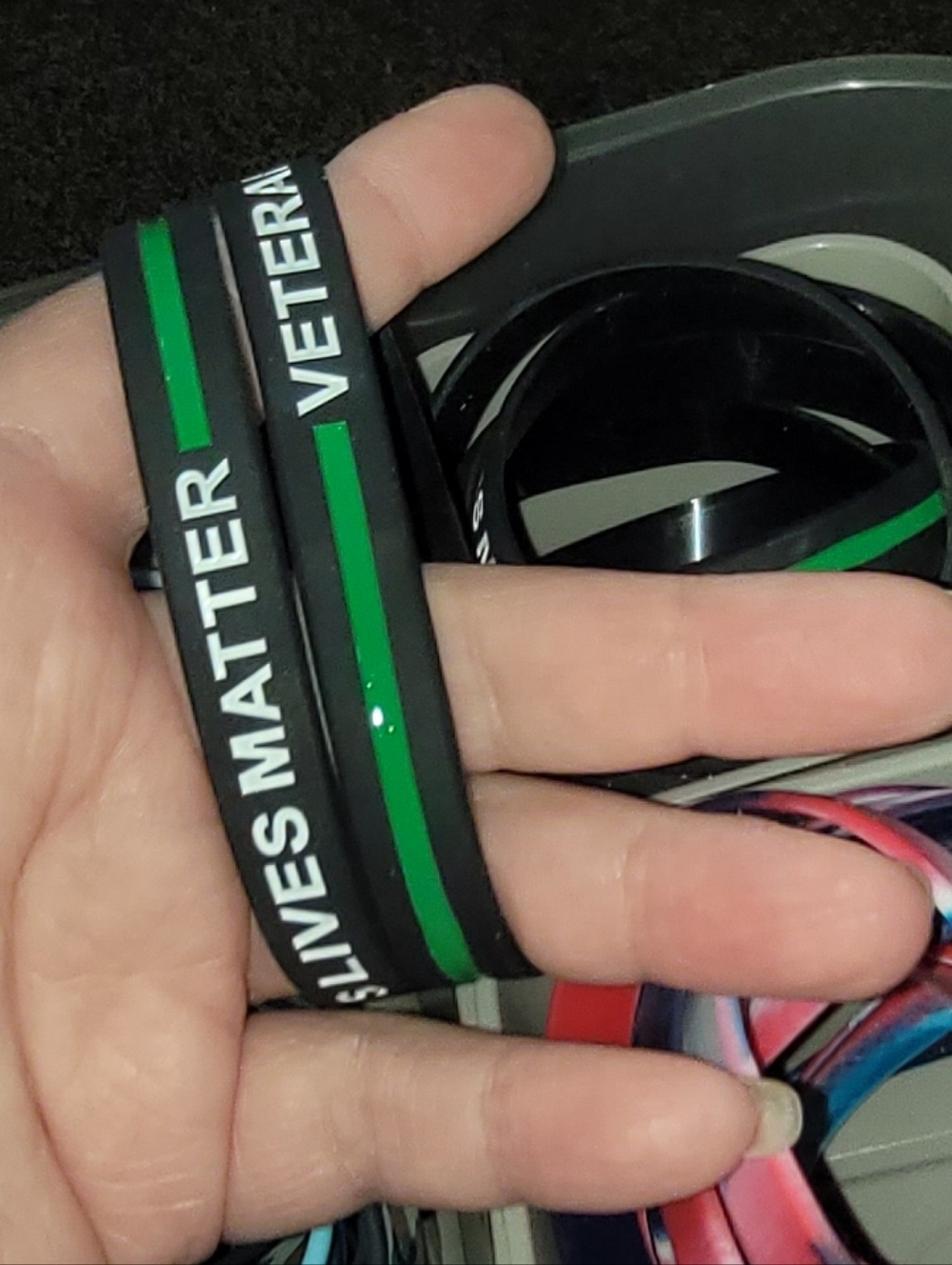 Thin Green Line 'Veteran' Wristband